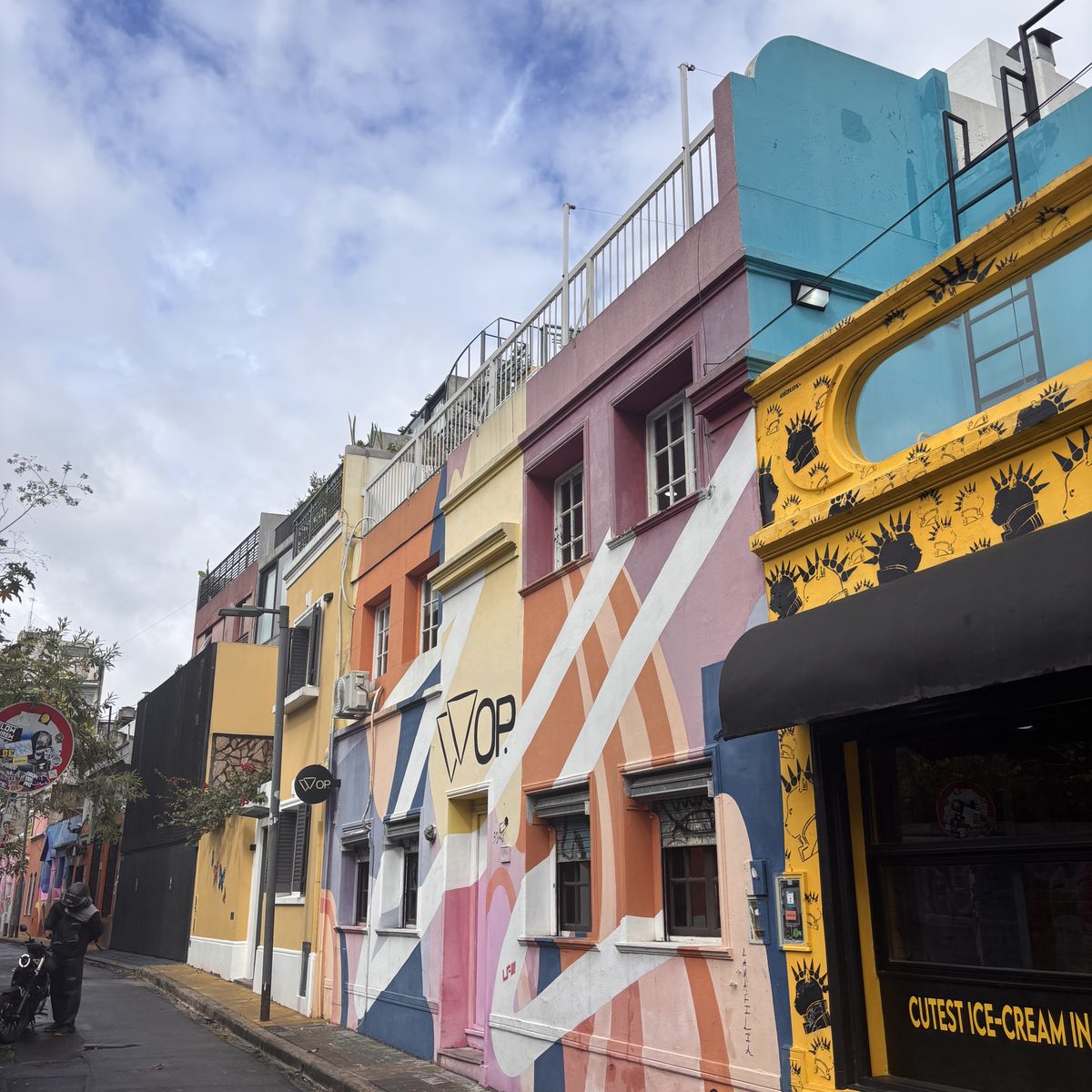 Colorful street in Buenos Aires